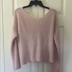 Women's Pink Knit Sweater